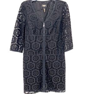 Laundry by Shelli Segal LA Whimsigoth Lace Black Dress Size 6